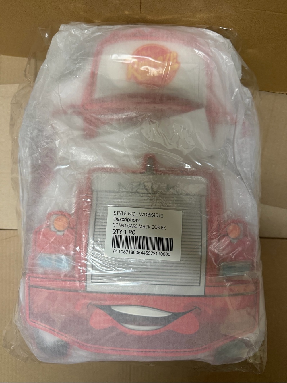 Loungefly Disney Pixar Cars Mack Cosplay Glow in the Dark Mini Backpack
